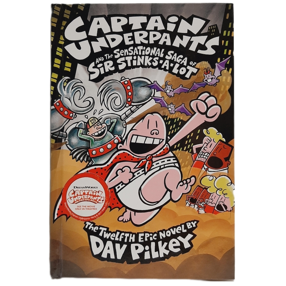 🍒4 for $20🍒 Captain Underpants - Sir Stinks-A-Lot #12 - Hardcover Kids HC Book